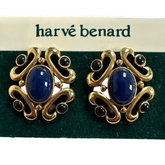 Harve Benard Vintage Earrings 80’s 90’s Goldtone Jewelry - Picture 7 of 7